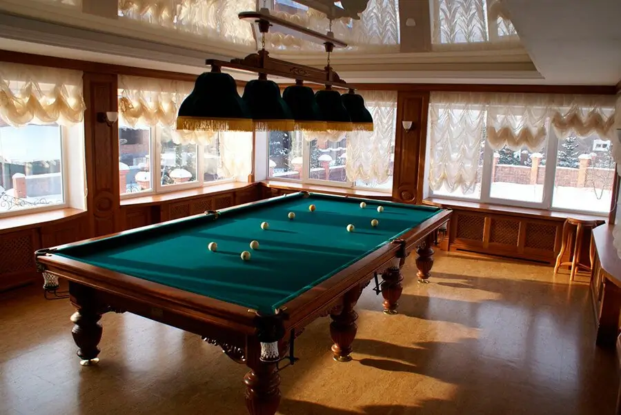 Размеры бильярдной комнаты