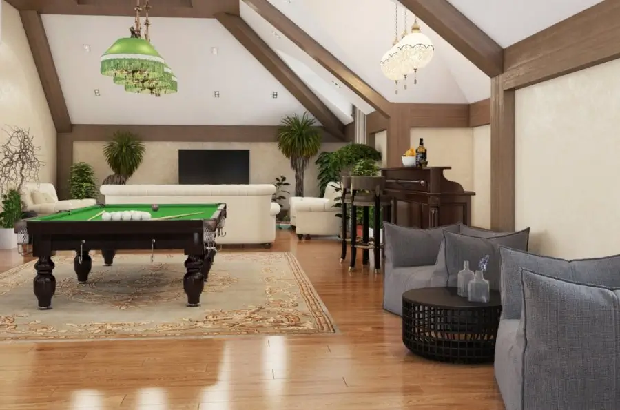 Размер комнаты для бильярдного стола