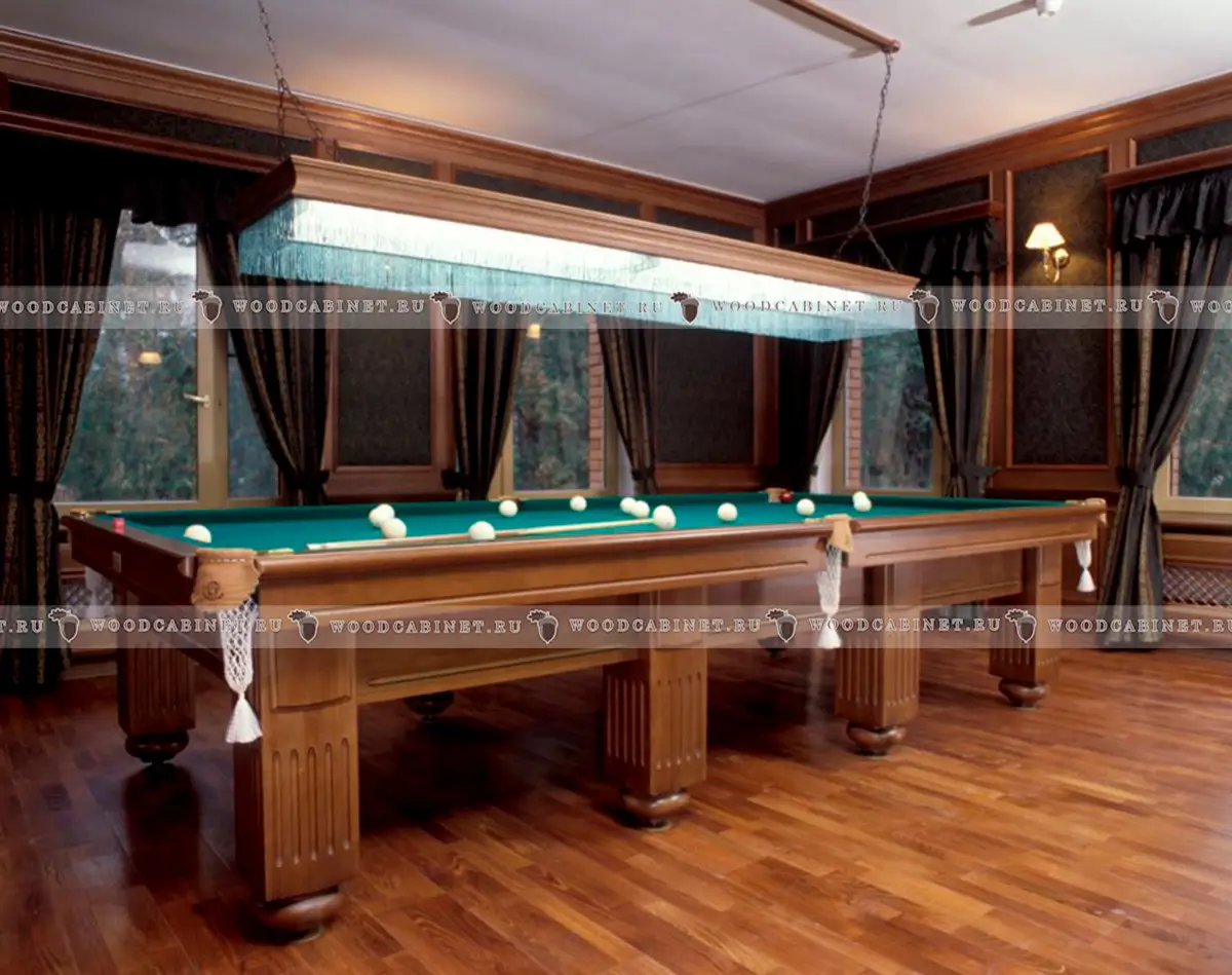 Размер комнаты для бильярдного стола 12 футов