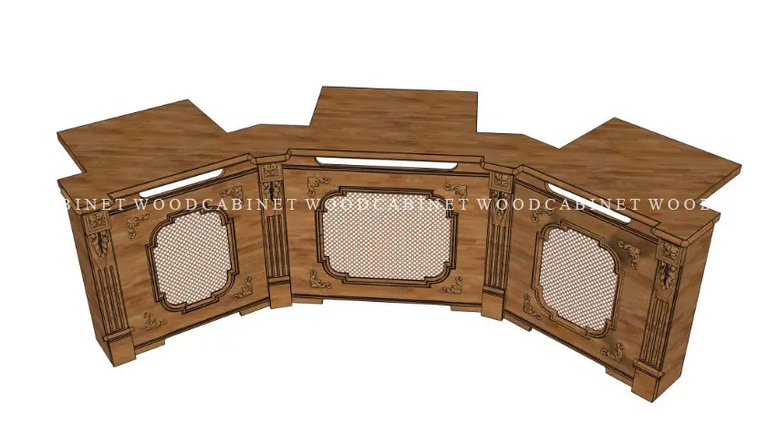 Деревянный экран 